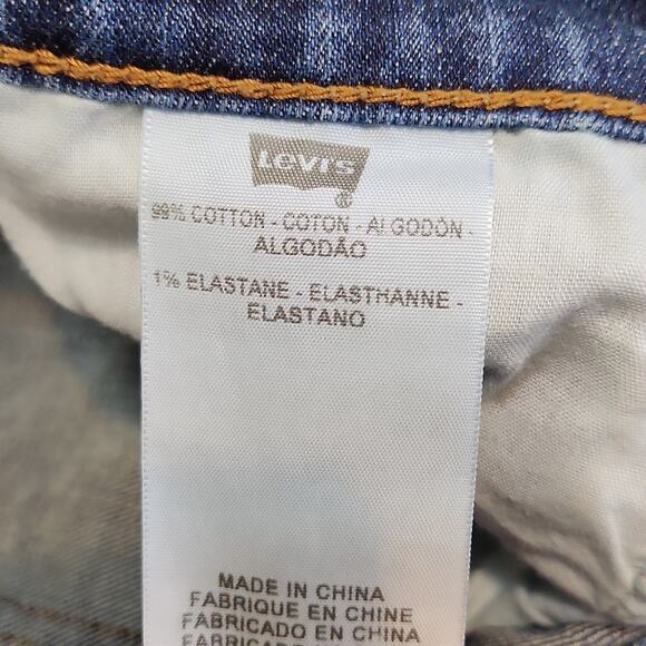 Levi's 515 Women's Med To Dark Wash Boot Cut Flap Button Pocket Jeans Size 12 - Picture 8 of 11